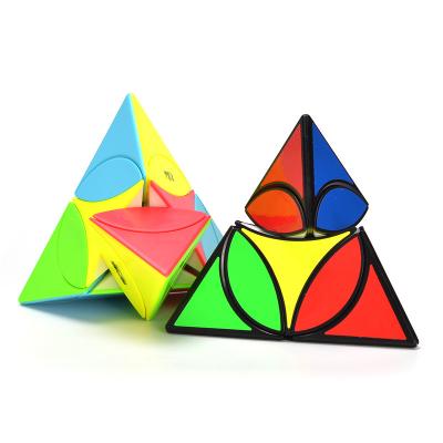 China Toy QiYi Mofangge Coin Tetrahedron Educational Pyramid Cube Toy Strange Shape Coin Magic Puzzle Toys For Children for sale