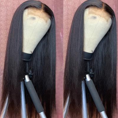 China Cheap 100% Lace Closure Wigs Straight Human Hair Wigs Sellers Full Lace Glueless Brazilian Hair Wig Wholesale With Lowest Price for sale