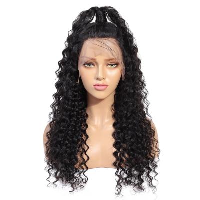 China Wholesale Indian Deep Wave Hair Wigs Glueless Deep Wave Braid Wigs Loose Superb Double Drawn Bone Deep Wave Wig for sale