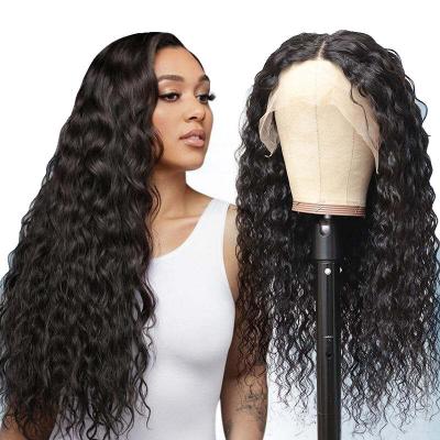 China Water Wave 150% 180% Density 13*6 Lace Hair Wigs For Black Women Wholesale Brazilian Virgin Water Wave Hair Lace Front Wig for sale