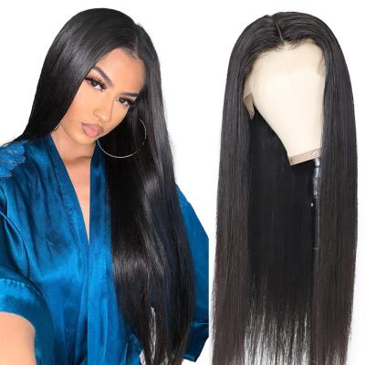 China Brazilian 13*6 Density Pre Plucked Hair 150% Straight Hair Wholesale Lace Front Wigs 100 Unprocessed Virgin Hair Lace Closure Wigs for sale