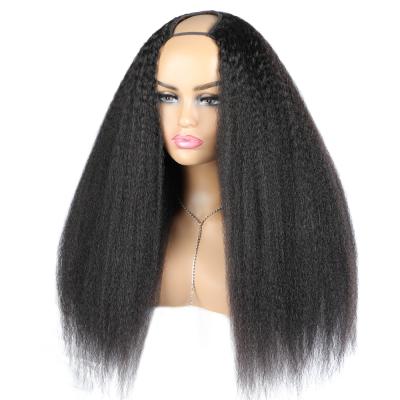 China Curly Straight Virgin Hair 10A Curly U Part Wig Brazilian Hair For Cheap Cambodian Color Women Hair Wigs for sale