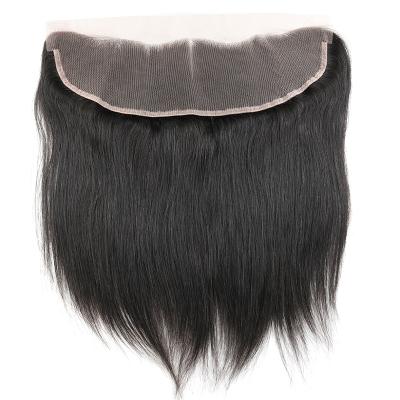 China Cheap Unprocessed Whole Straight Brazilian Hair Ear To Ear Straight 13x4 Lace Headband Plucked Full Lace Frontal Closure for sale