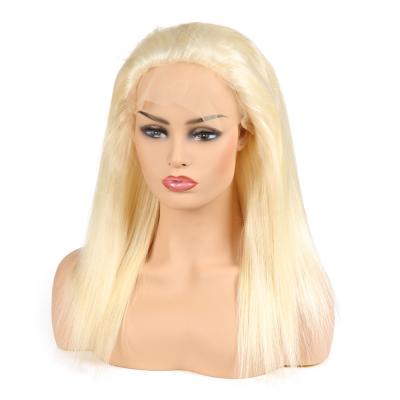 China Hd Wave 613 Virgin Brazilian Straight Human Hair Wigs 13X4X1 T Lace Front Wigs Transparent Hair Piece Wigs Silky Straight Blonde Brazilian Hair for sale