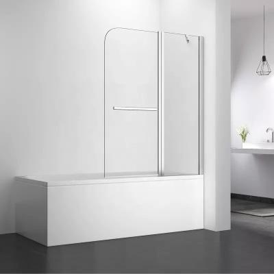 Chine OEM ODM Tempered Glass Shower Enclosure Hinged Folding Bathtub Screen à vendre