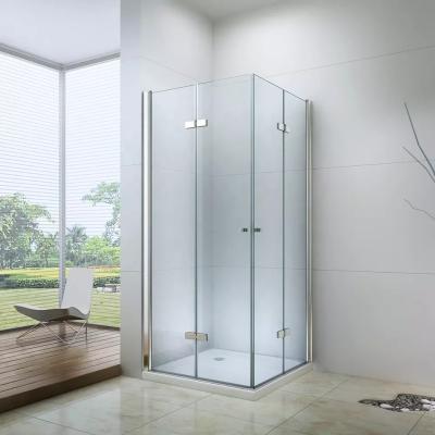 Chine Square Aluminum Frame Glass Shower Enclosure Hinge Pivot ​With Base 6mm à vendre