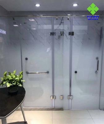 Chine Matière première en verre simple en verre de effacement givrée par sécurité pour la pièce de douche à vendre