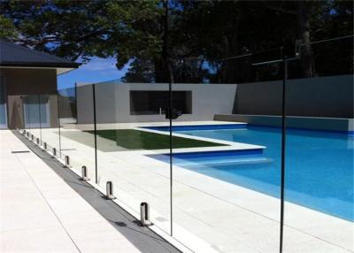 China Vidrio Frameless de cristal moderado 8m m claro de alta resistencia de la cerca de la piscina de 5m m 6m m en venta