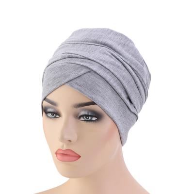 China Women Cotton Headwrap Headscarf Long Turban Wrap Bandana Face Cover Head Headwear Turban for sale