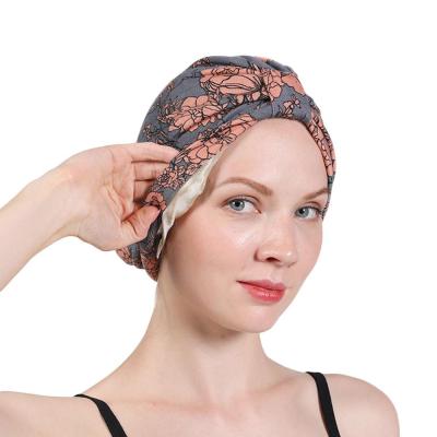 China Fashion Printing Pattern Tied Women Headwrap Stain Linner Lady Turban Scarf For Hair Loss TJM-410 for sale