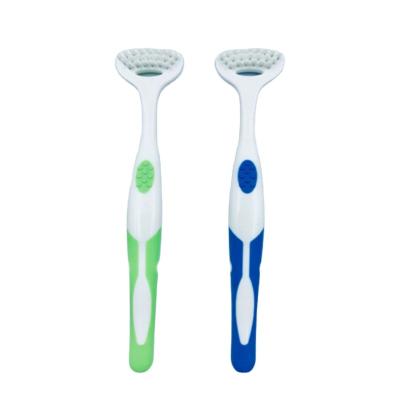 China Disposable Adults Dental Care Daily Use Tongue Cleaner Oral Care Toothbrush for sale