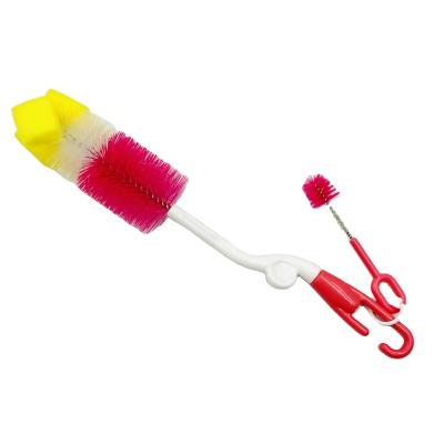 China Guarantee Viable Professional Water Bottle Quality Cleaning Scrubbing Brush For Baby Bottle Cleaning for sale