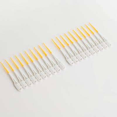 China Cleaning teeth notch factory price with soft high quality traditional type picks rubber interdental brush 10 PC-linked for sale