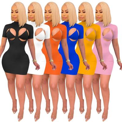 China LXU277 2021 Summer Women's Bodycon Dress Sexy Elegant Club Night Wear Anti-Static Dresses Summer Wear Casual Plus Size Dresses for sale