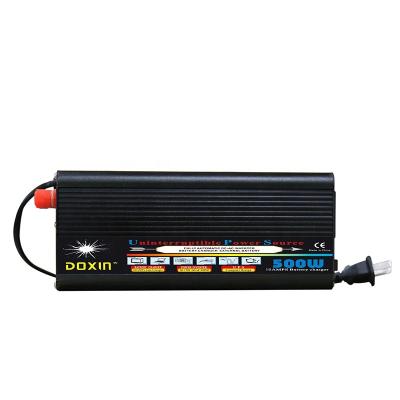 China Doxin Home 12v 24v dc to ac 110v 220v 500w 600w sine wave power inverter charger for sale