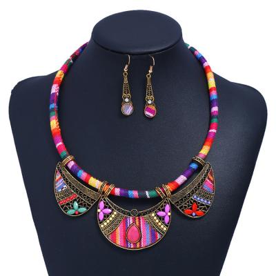 China Dubai Jewelry Sets Bohemia Necklace Jewelry Nickel Free Set For Women for sale