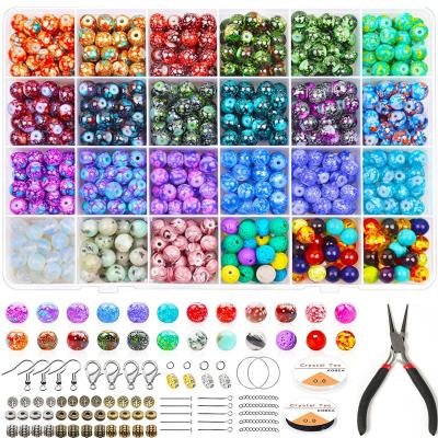 China Colorful Beads For Jewelry Making Amazon Hot Sale DIY Jewelry Charms Glass Beads For Jewelry Making for sale