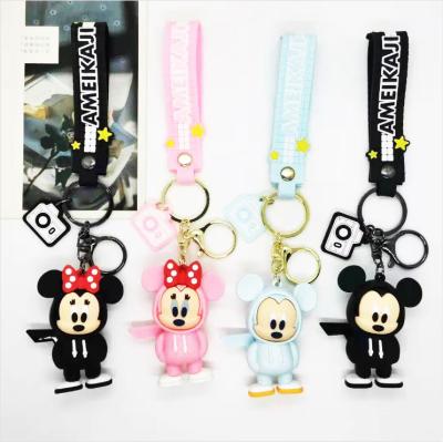 China Fashion Mickey Minnie Fashion Cartoon Doll Bracelet Anime Key Chain Key Chain Pending Accessories for sale