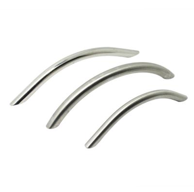 China 201 Solid Stainless Steel C Shape Handle Furniture Sideboard Handle Modern Door Handle for sale