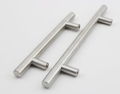 China European Style Cabinet Recess / Solid Stainless Steel Cabinet Drawer Pull Handle for sale