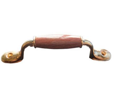 China Modern Modern Cabinet Kitchen Zinc Wood Grain Handle 96mm Wardrobe Pull Handle for sale