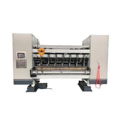 China CLOTHING GOLD Fully Automatic Thin Blade Slitter Marker Machine Online / Online Corrugated Thin Blade Slitter and Score Machine for sale