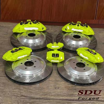 China Aluminum big caliber gt6 brake kit red green wrx for rx8 with drilled disc, ty3, line drilled rotor, custom caliper color for sale