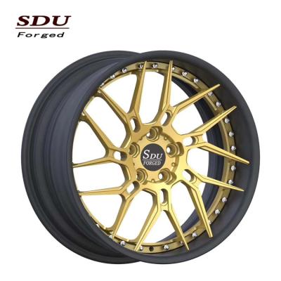 China T6061 Aluminum Forged Wheels 5x130 2 Piece TUV 18