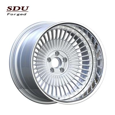 China T6061 Chrome Aluminum Wheels 6 Stud 22x12 5x114.3 Deep Plate Edges For Sale With Special Design for sale