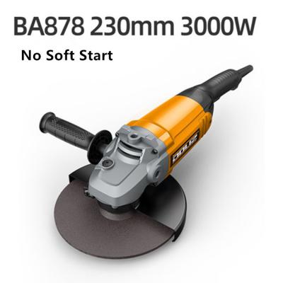 China Large structural grinding for cleaning or bevelling BA868 2600W 230mm wideangle grinder heavy grade stone cutting industrial wall slotting grinder angle grinder for sale