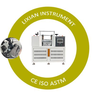 China Equipo de mezcladora de caucho abierto Máquina de mezclar caucho de molino abierto de dos rodillos con garantía de 1 año Capacidad de mezcla de caucho de 0,3 a 2 kg en venta