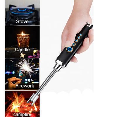 China New Contact Induction Metal Bulk Hose Electric Lighter,Cheap USB Lighter,With Battery BBQ Candle Lighter for sale