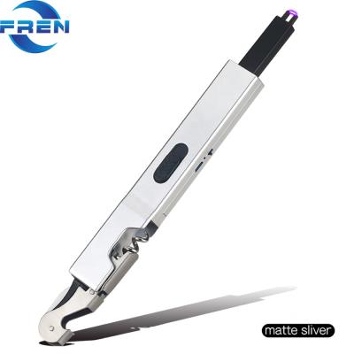 China Hot Selling Universal Knife Cutter Folding Opener Wine Bottle Opener Corkscrew Arc Lighter Rechargeable Outdoor Camping Tool Best for sale