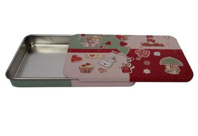 China OEM Sliding Tin Box Rectangular Empty Tins Pepermint Tins with Green Flavor zu verkaufen