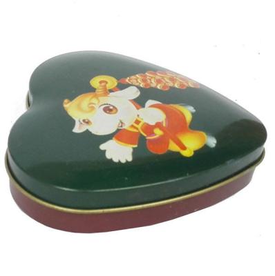 Китай Decorative Tins with Lids Wholesale Tin Cans Heart Shape Tin Box Candy Metal Containers продается