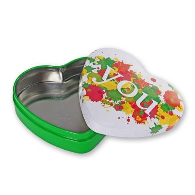 Китай Decorative Metal Tins with Lids Luxury Heart Shaped Metal Box Small Tin Cans for Sale продается