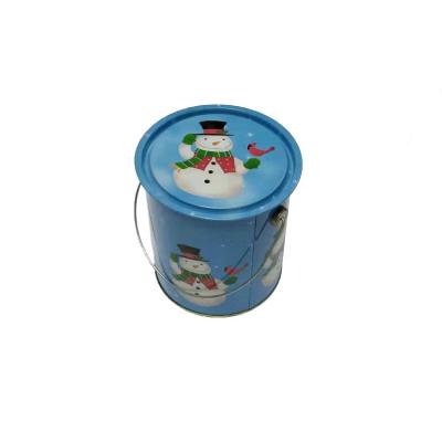 중국 High End Dollar Tree Christmas Tins Printed Metal Cookie Tins Holiday Gift Tin Boxes with Handles 판매용