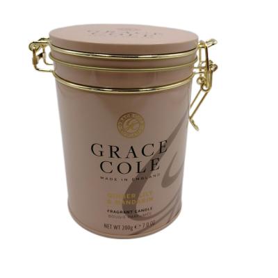 中国 High Quality Round Coffee Tins with Metallic Wire Promotional Empty Metal Tin Boxes 販売のため