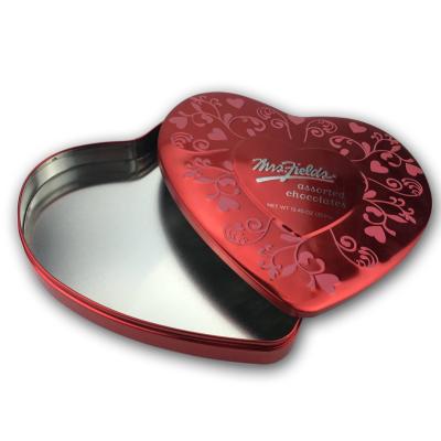 China Extra Large Tin Containers Heart Shaped Cake Tins Wholesale Tin Boxes for Gifts zu verkaufen