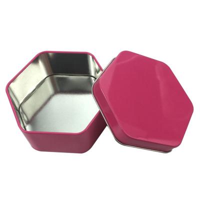 China Recycled Food Tins for Cookies Customized Tin Boxes for Sale Hexagonal Metal Tin Containers Te koop