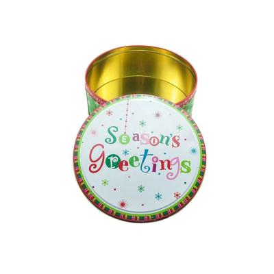 Китай Personalized Tin Box Vintage Cake Tins Food Grade Cookie Gift Tins Round Favor Tins продается