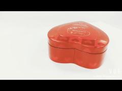 small heart shape tin box