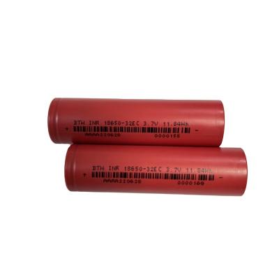 China Deep Cycle Battery 3.7V Li Ion Rechargeable Batteries 3200Mah Cylindrical Grade A 3C Discharge Lithium Battery 18650 for sale