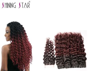 Cina Water Wave # 1BBug Colore 100% capelli umani per 4 pacchi con chiusura in vendita