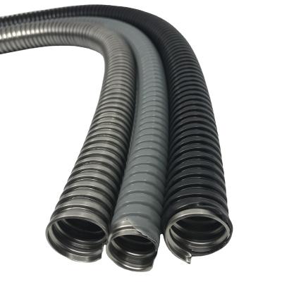 China Electrical Cable Wire Protection PVC Coated Galvanized Steel Flexible Conduit Metal Sleeve With UV Resistance for sale