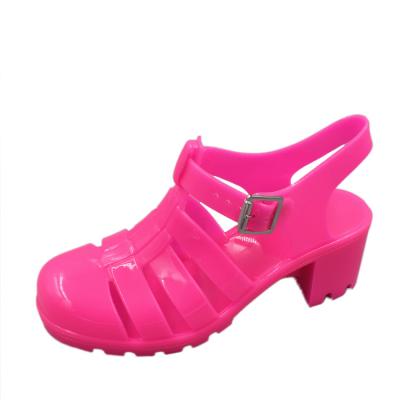 China Strappy Heels Jelly Shoes Sandals For Women Summer Lightweight for sale