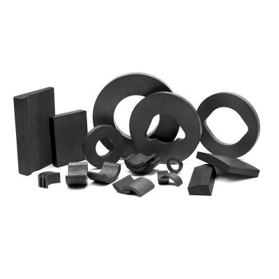 China Industry Materials Y35 Y30 Y25 Y10T Block Ring Arc Segment Magnetic Magnets Sintered Ferrite Magnet for sale