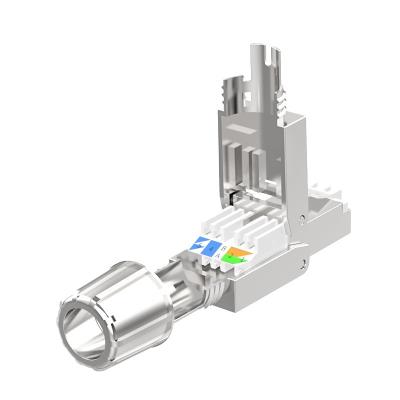 China Rj45 Cat7 Field Connector Field Termination Toolless Socket Shielded Quick Connector Toolless Reusable SJT-CAT7 Modular Plug for sale