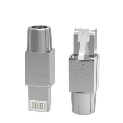 China High Quality Field Tool Free Connection Rj45 Cat7 Termination Field Cat7 FTP Modular Jack SJT-CAT7 for sale