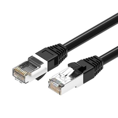 China High Quality Ethernet Cable Patch Cord Cable Gold Plated Plug Flat Cat7 Network Ethernet Patch Tie Lan Cable Rj 45 TX-CAT7 for sale